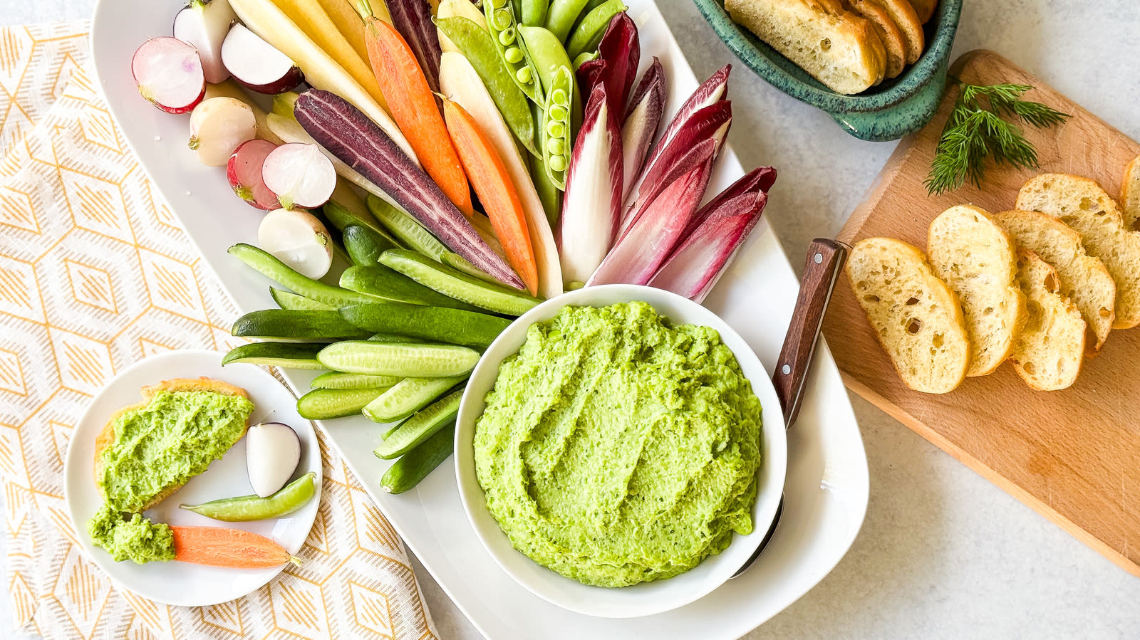 Herby Spring Pea Dip Recipe