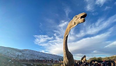 Pisadas de titanes: con un sorprendente recorrido, abrió en el país un museo a cielo abierto de huellas de dinosaurios