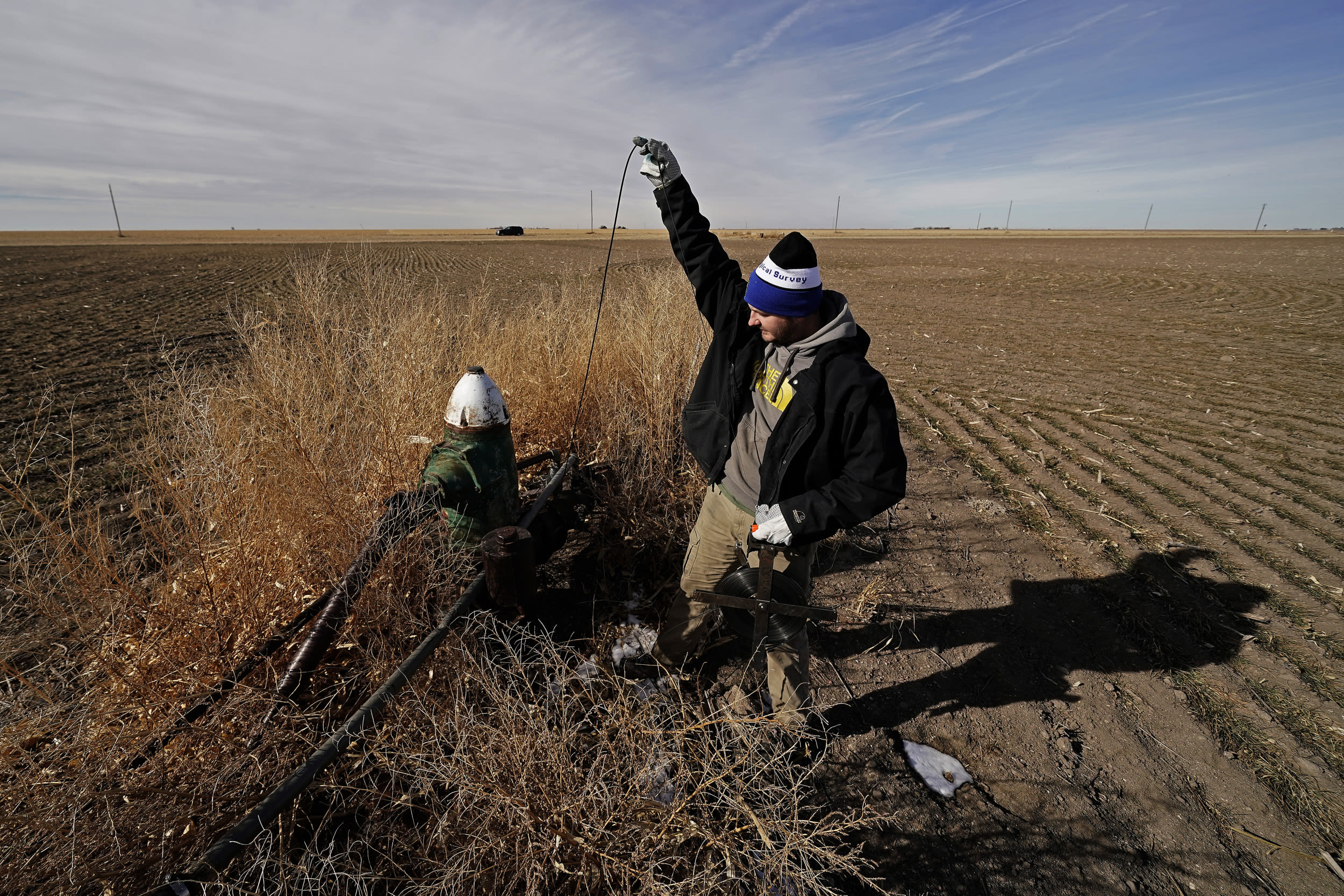 Map shows states suffering from "extreme drought"