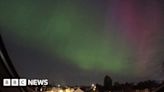 Northern Lights captured glowing over Nottingham