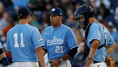 UNC baseball locker room explodes as Scott Forbes named ACC Coach of the Year