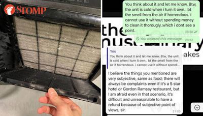 Carousell seller refuses to refund man after selling him 'dirty and rundown' aircon for $550