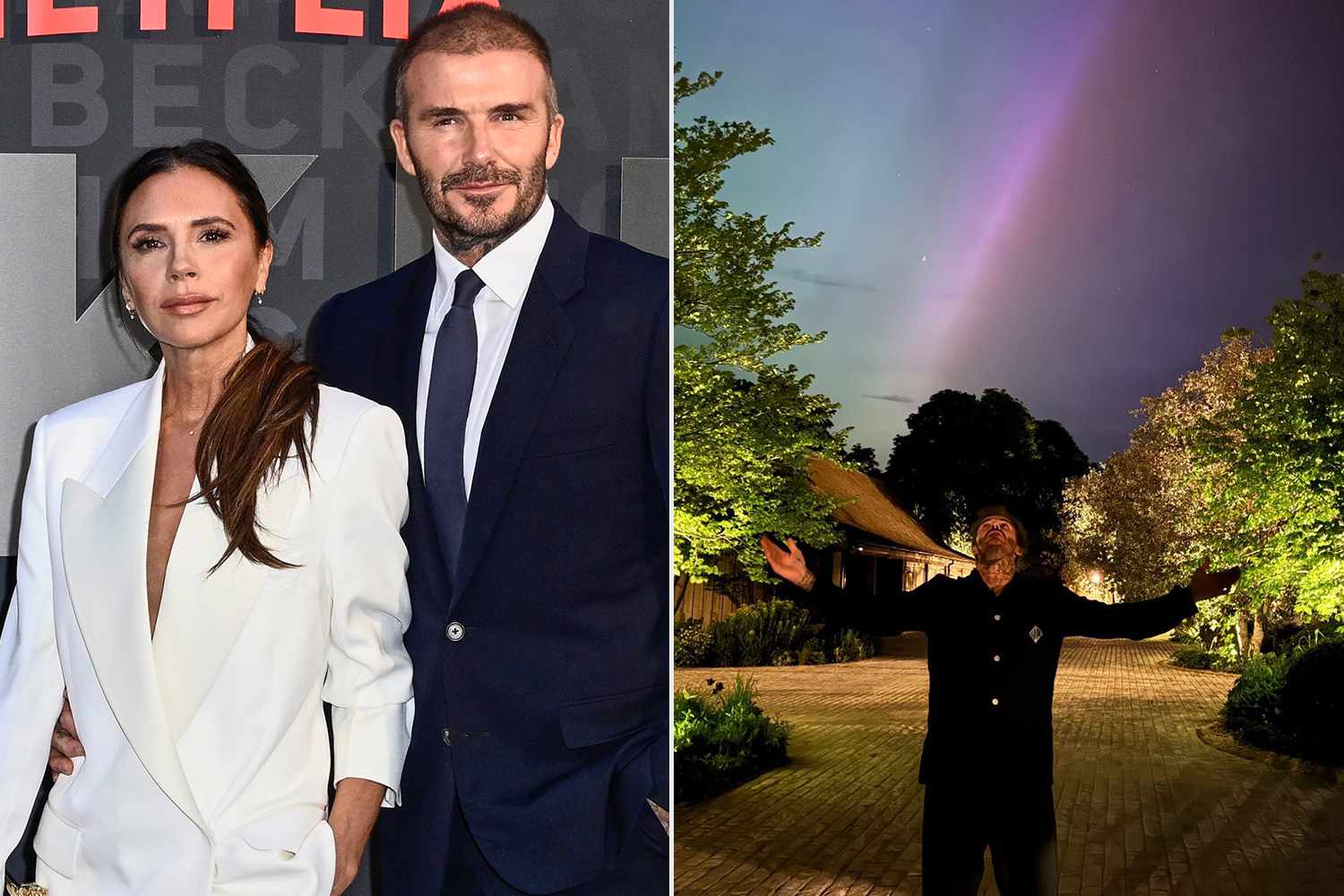 Victoria and David Beckham Share Stunning Pics Watching the Northern Lights — See the Photos!