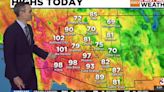 Light showers hitting parts of Phoenix-area; Weekend warm-up on the way
