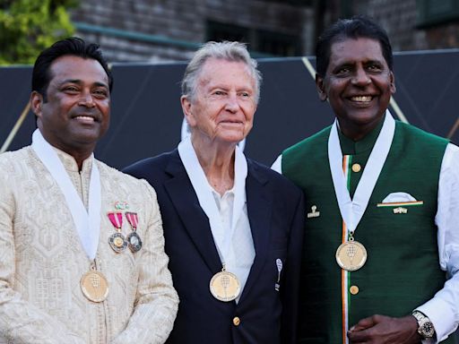 Leander Paes, Vijay Amritraj formally inducted into International Tennis Hall of Fame