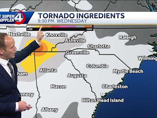 Forecast: Update on severe weather moving through SC, NC, GA