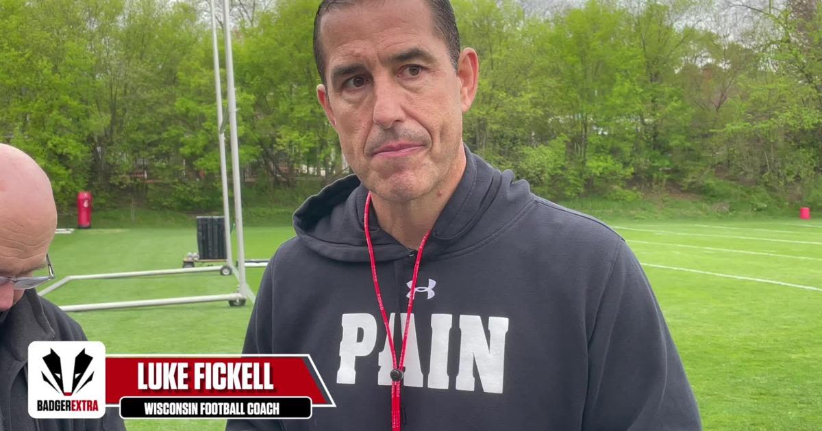 Wisconsin football coach Luke Fickell talks about Badgers freshmen