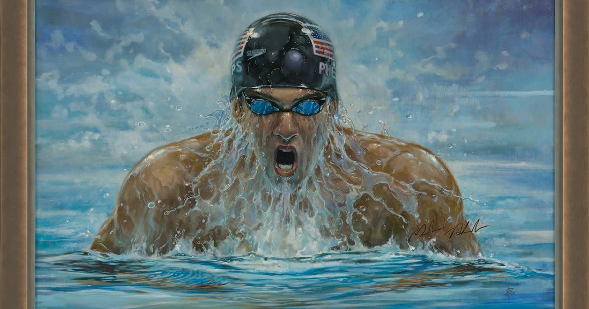 Golden Eight’ Signed Michael Phelps Paintings Up For Sale Ahead Of Paris Olympics | Us Weekly