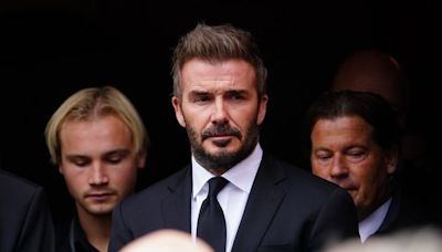 David Beckham among mourners at Sven-Goran Eriksson’s funeral in Sweden