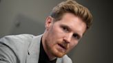 Avalanche captain Landeskog watches practice, but coach says he's 'not close' to being a participant