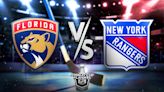 Panthers vs. Rangers Game 1 prediction, odds, pick