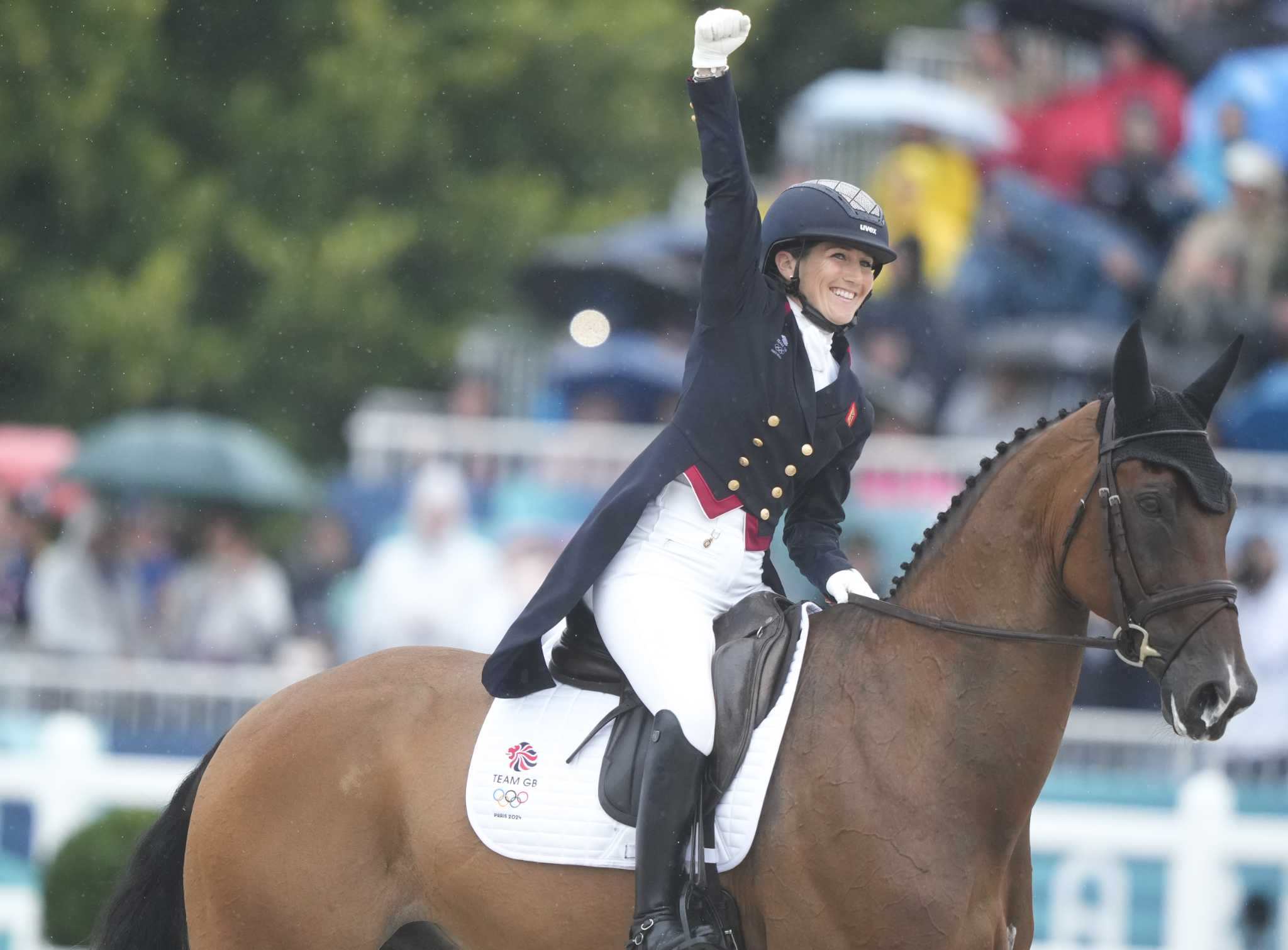 British rider Collett sets Olympic eventing record at Paris Games with best dressage score