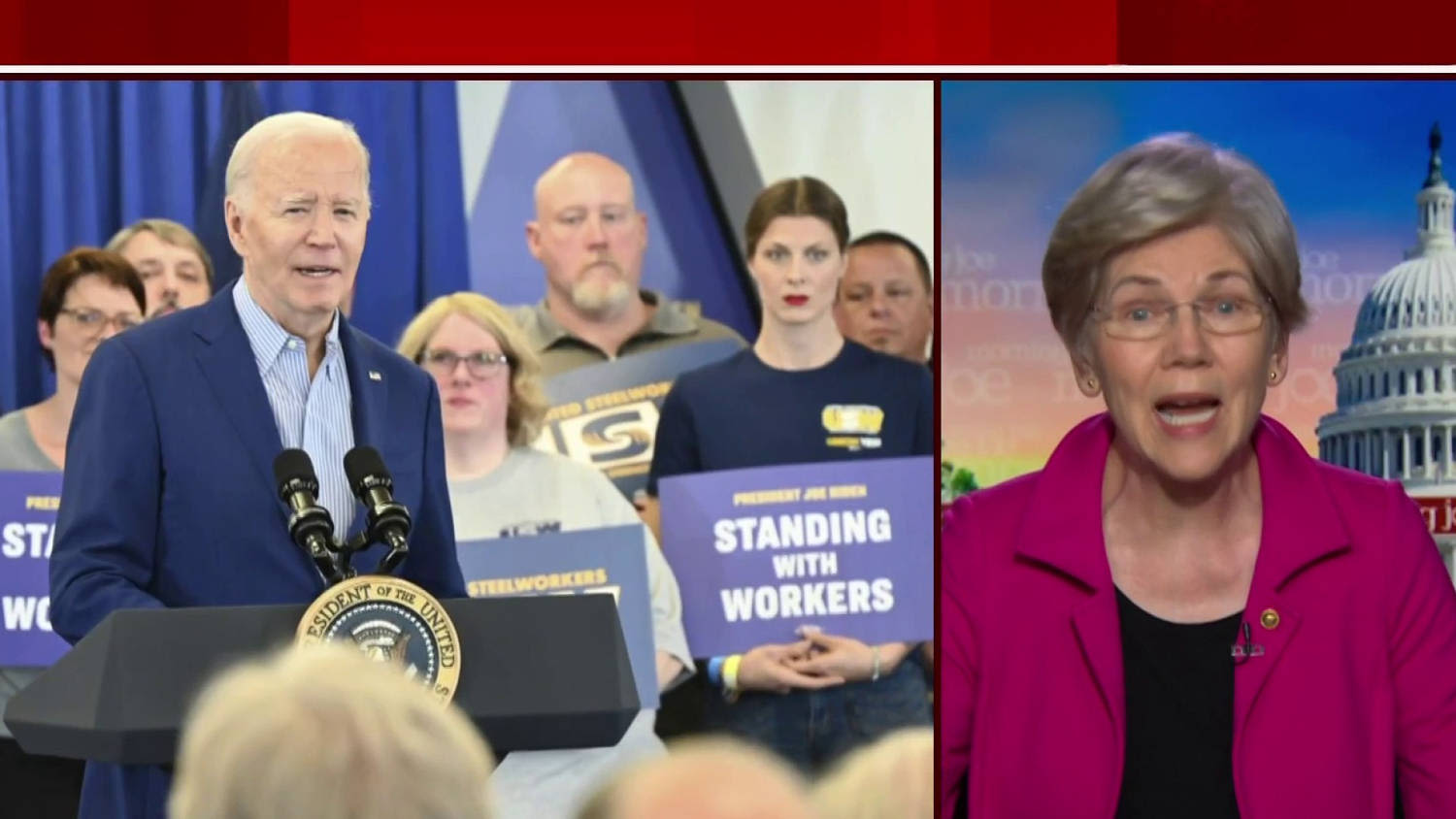 Sen. Warren: Trump got rid of Roe v. Wade; Biden will lead us to make it law of the land again