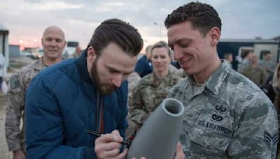 Chris Evans clarifies he didn't sign a bomb in viral photo, says 'it’s an inert object'