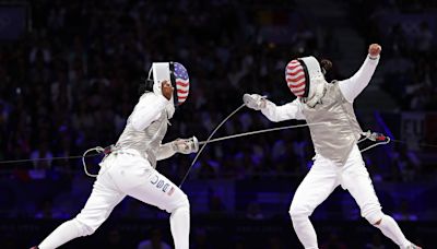 Kiefer and Scruggs take Olympic gold and silver in all-American foil fencing final