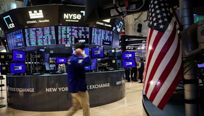 Stocks ease as tech sell-off spreads, data boosts dollar