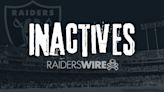 Raiders announce inactives ahead of Week 14 matchup vs. Rams