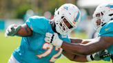 Dolphins find their No. 3 tackle. And notes from first media day in locker room since 2019