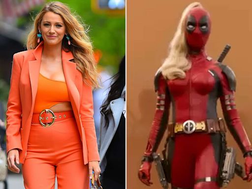 Is Blake Lively Lady Deadpool? Actress Sends Fans into a Frenzy with 'Deadpool & Wolverine' Set Photo in Red Outfit