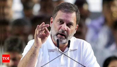 'BJP's web of fear broken': Rahul Gandhi after INDIA bloc's sweep in assembly bypolls | India News - Times of India