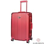 ALAIN DELON 亞蘭德倫 24吋流線雅仕系列行李箱  (紅)