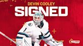 Flames Sign Devin Cooley | Calgary Flames