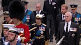 Prince Andrew fights back tears in Queen’s funeral procession