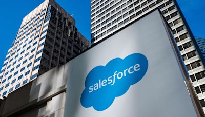 Salesforce Drops on First-Ever Single Digit Sales Growth Outlook