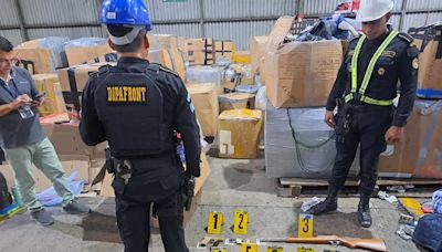 Policía de Guatemala localizó armas en contenedor proveniente de EEUU - Noticias Prensa Latina