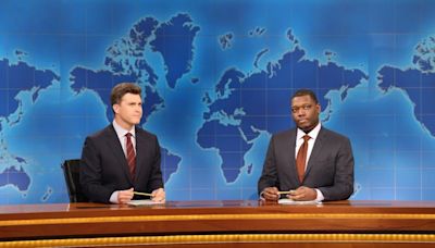 Michael Che Forces Colin Jost to Objectify His Wife and Shout ‘Free Weinstein’ in ‘SNL’ Joke Swap | Video