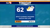 Mostly cloudy skies and patchy fog late Saturday night