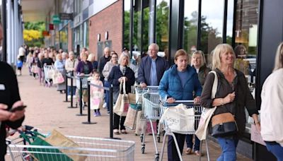 Marks & Spencer attracts huge queues ahead of new store opening at Washington Galleries