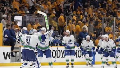 Brock Boeser’s hat trick and Elias Lindholm’s OT winner help Canucks push Predators to brink of elimination