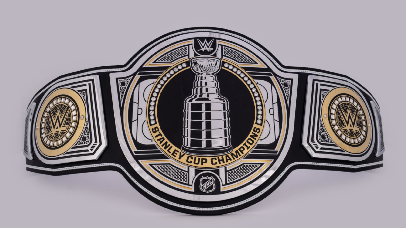WWE makes custom championship belt for winner of Stanley Cup