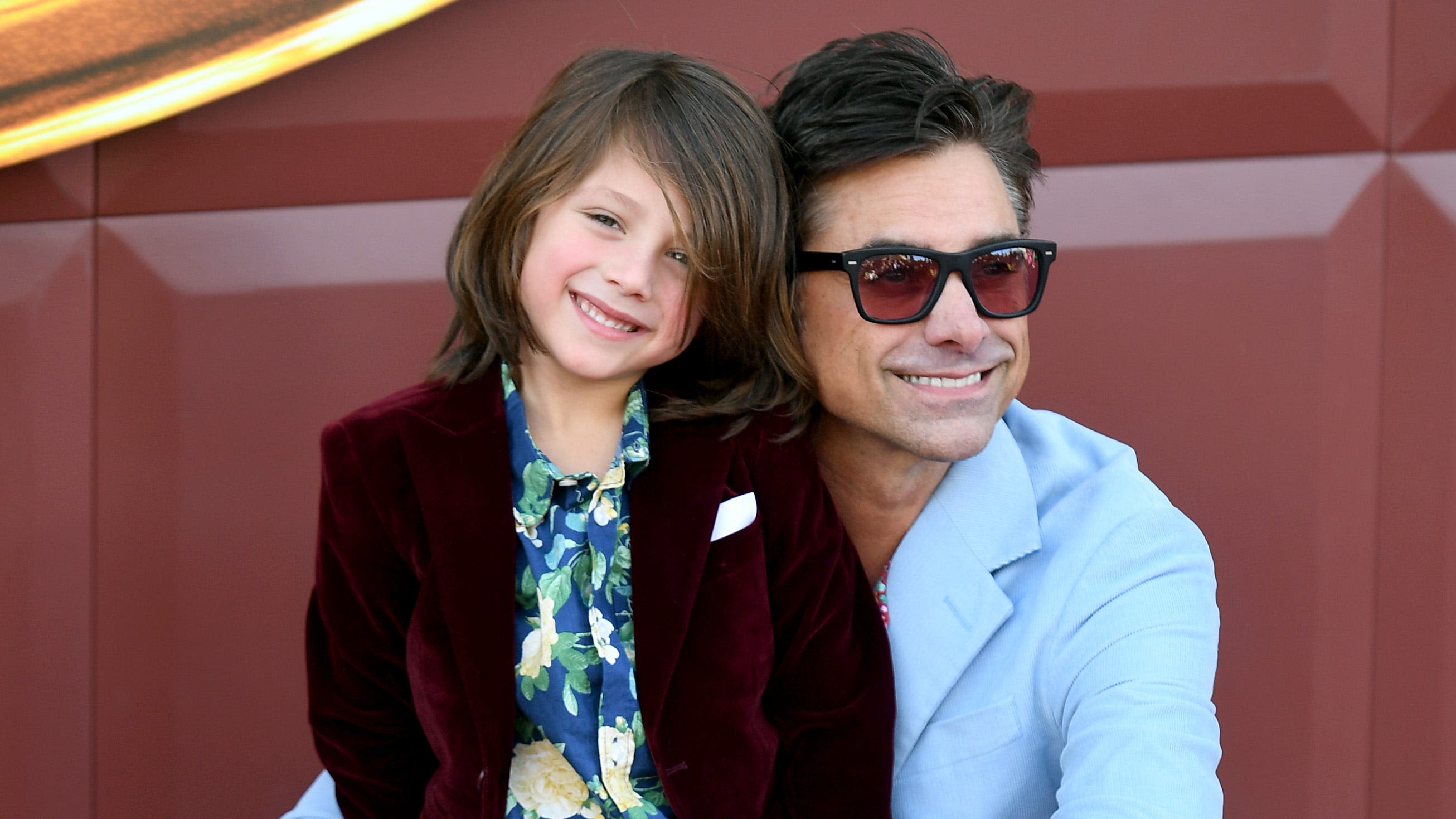 John Stamos' 6-year-old son Billy plays drums at Beach Boys concert