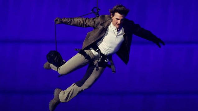 Tom Cruise Wraps Up Olympics With Mission: Impossible Stunt