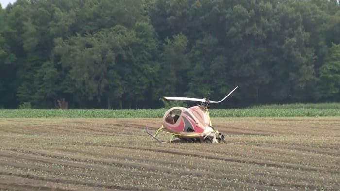 Pilot, passenger emerge unscathed in Monroe County helicopter crash