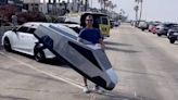 There’s Now a Tesla Cybertruck Surfboard and No One Is Safe