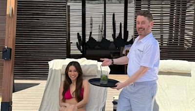 Macaulay Culkin dotes on fiancée Brenda Song as they celebrate her 36th birthday with tropical resort getaway in Cabo San Lucas, Mexico