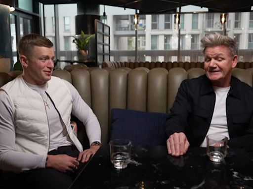 Moment Gordon Ramsay tells Peaty, who dates his daughter, 'you're full of s***'