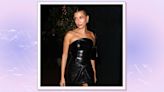 Hailey Bieber proves the '90s are in with leather mini dress fit—here's how to copy the edgy look IRL