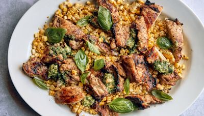 Grilled Chicken With Corn and Lime-Basil Butter, a Fantastic Taste of Summer