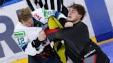 KHL game begins with epic line brawl after opening faceoff