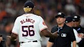 Astros starter Blanco suspended 10 games after being ejected when foreign substance found in glove