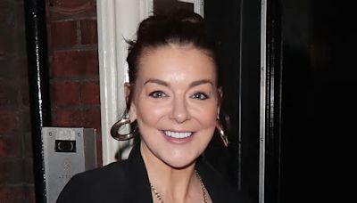 Sheridan Smith appears in high spirits as she leaves London's Gielgud Theatre a month before Opening Night's early closure