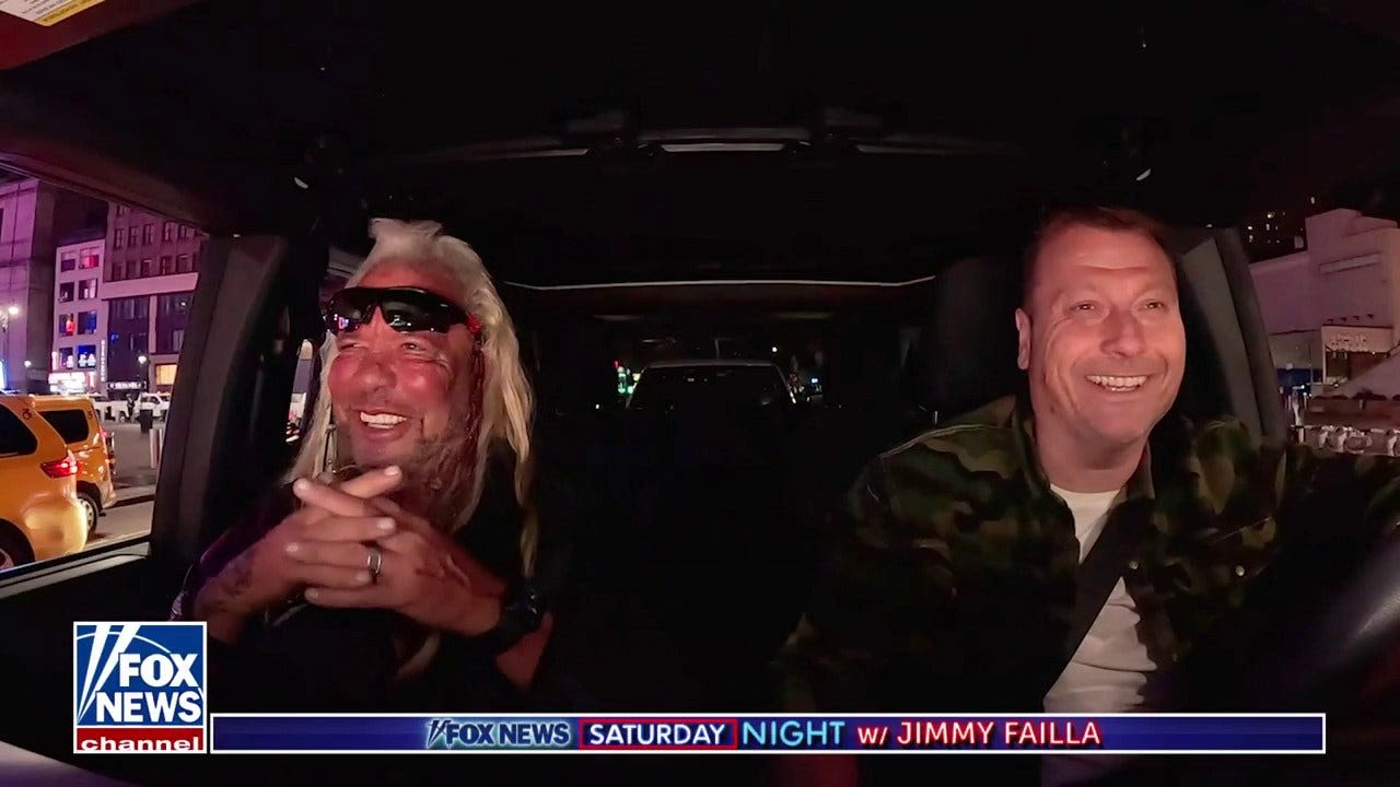 Jimmy Failla Goes For A Drive With Dog The Bounty Hunter On 'Fox News Saturday Night'