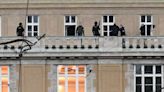 Prague shooting: Police release dramatic footage showing officers storming building in search for gunman