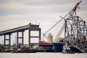 Rebuilding process continues one month after Baltimore bridge collapse