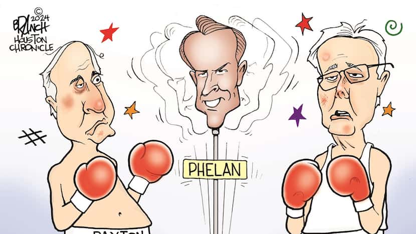 Editorial cartoon: Paxton and Patrick fight Phelan
