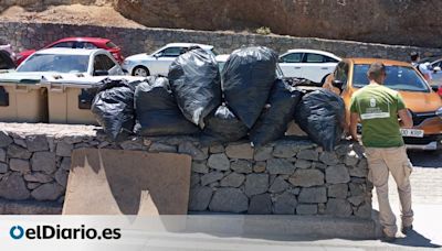 Gran Canaria realiza una "acción de choque" para limpiar de residuos el entorno del Roque Nublo